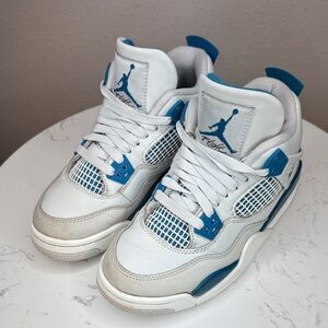 Air Jordan 4 Retro “Military Blue”‎ Kids Sneakers HF4281-141